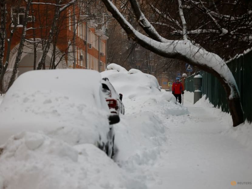 Blizzards sweep across Russia bringing massive snow falls
