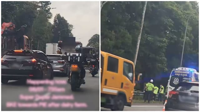 BKE往PIE方向发生车祸 一人送院多条巴士线一度延误 