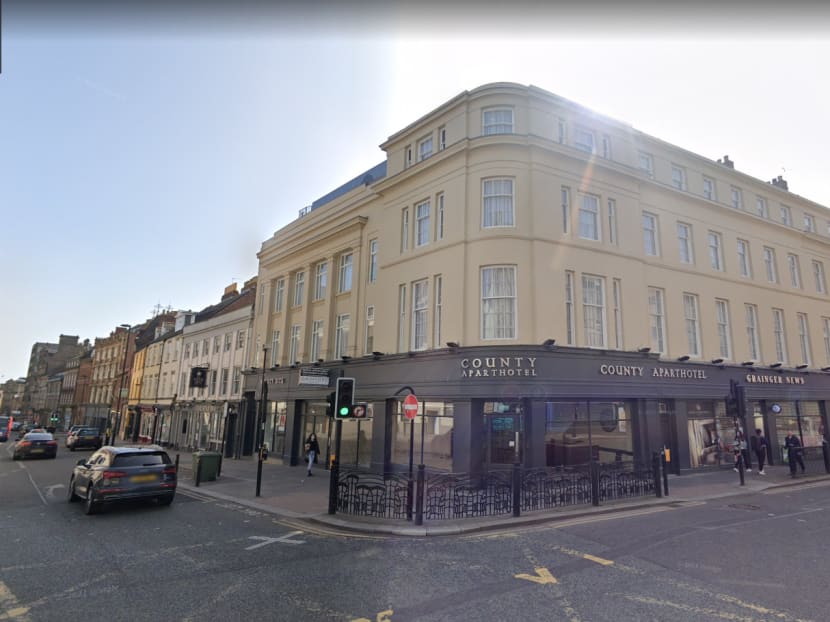 Pek Ying Ling, 51, was not breathing when emergency crew found her at Newcastle County Aparthotel (pictured).