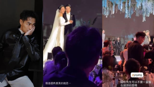 被2女星控“萧敬腾婚礼挡视线”　杨祐宁反击