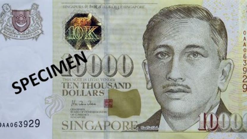 உலகில் அதிக மதிப்புள்ள நோட்டுகளில் சிங்கப்பூரின் $10,000 நோட்டும் ஒன்று.. தெரியுமா?