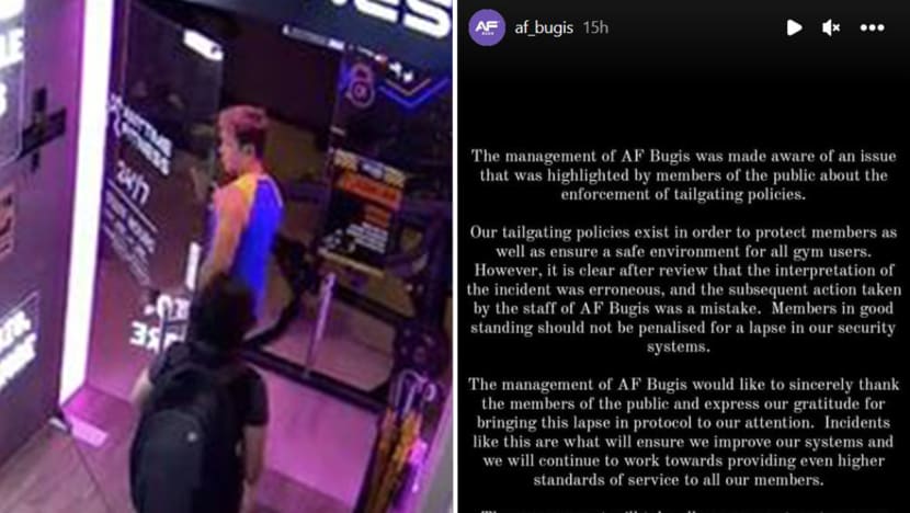 #trending: Netizens slam Anytime Fitness Bugis for charging member S$60 'tailgating fee'; gym apologises for 'mistake'