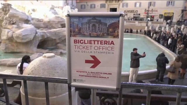 特雷维喷泉即日起收参观费 年入料达650万欧元