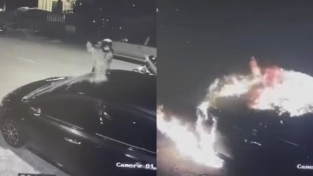 巴生男子两辆轿车 遭四男砸窗纵火烧毁