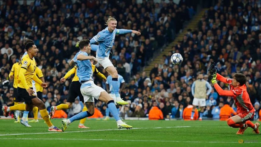 City's Haaland haunts former club Dortmund, Foden nets two in 4-1 win