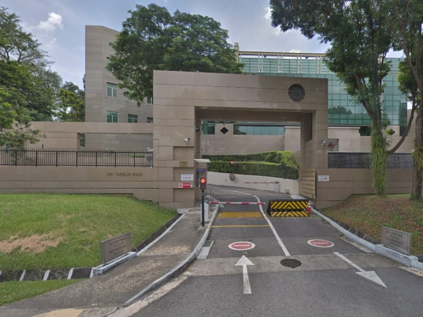 The Chinese embassy in Singapore.