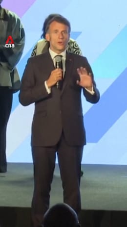 Macron tells audience at Africa Forward Summit in Nairobi to quiet down