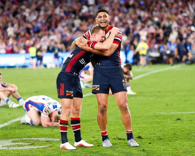 Rugby league-Nawaqanitawase tries fire Roosters to 16th NRL title