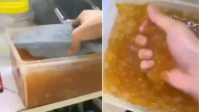 将拖鞋浸在珍珠里 深圳奶茶店员工接受调查 