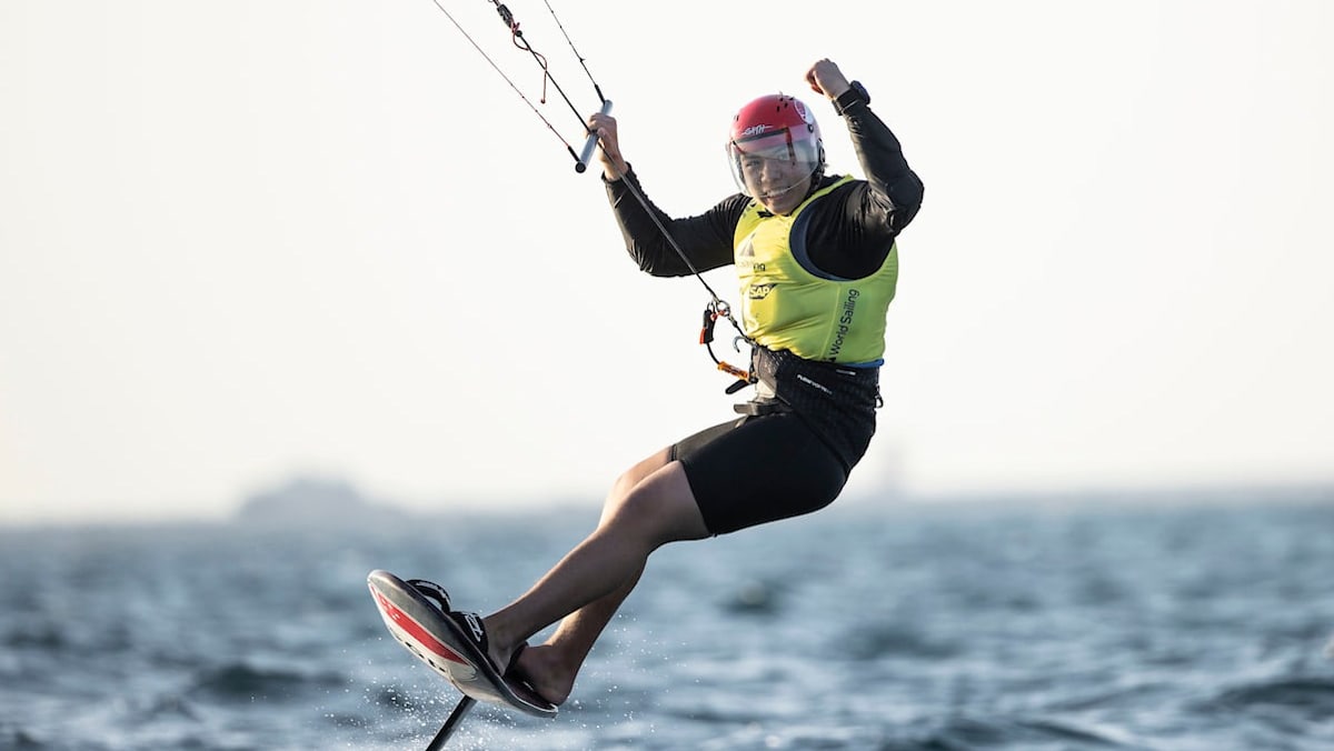 Maeder Singapore world champion kitefoiler Max Maeder takes spotlight in ...