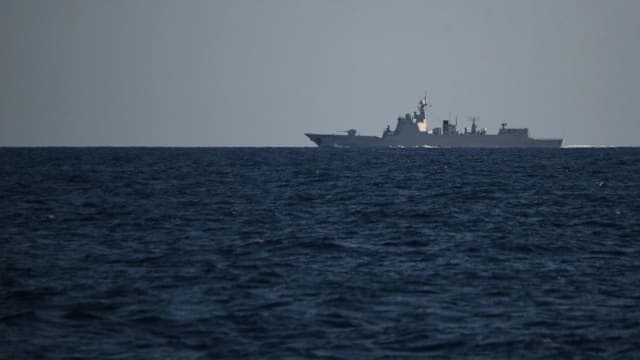 中国军方在南中国海海域进行例行巡航