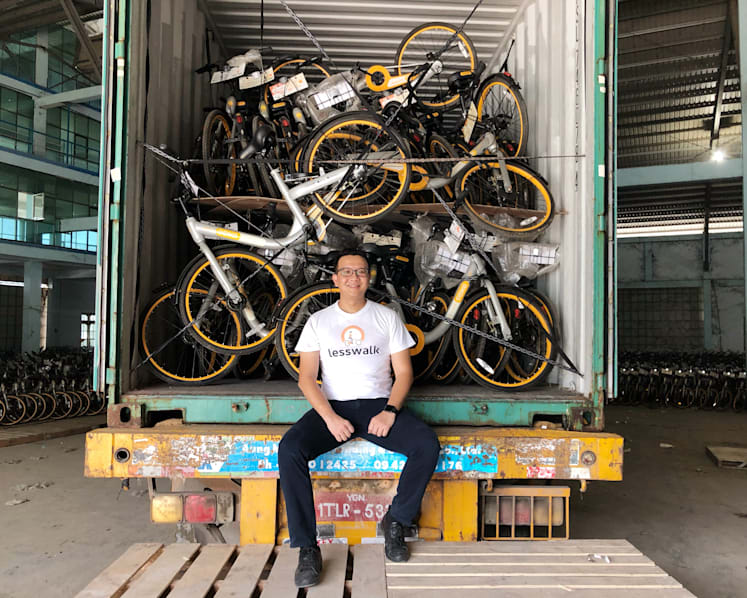 Entrepreneur buys unused oBike and Ofo bicycles to donate to poor children in Myanmar