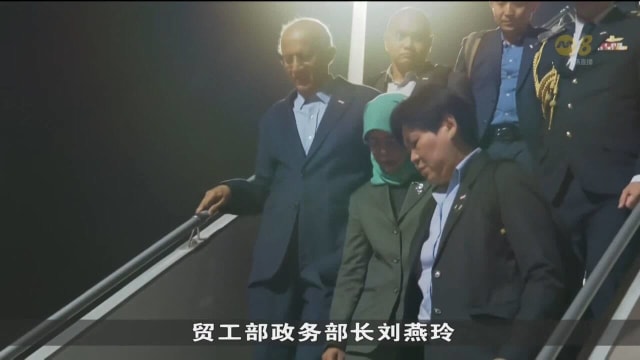 哈莉玛总统抵达卡塔尔展开四天国事访问
