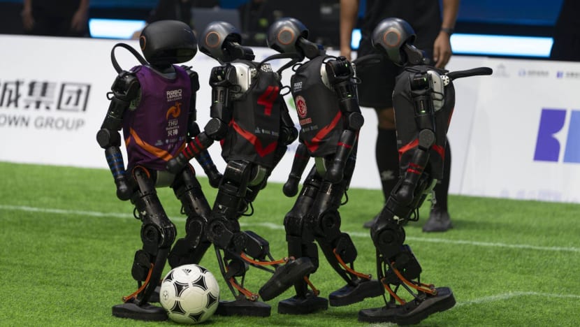 China's humanoid robots generate more football excitement than their human counterparts China's humanoid robots generate more football excitement than their human counterparts
