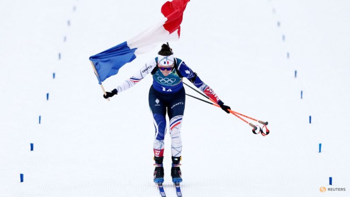 Biathlon-Simon anchors dominant France to gold in women's relay at Milano Cortina Games
