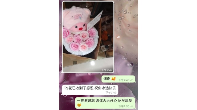 “最后一次送花给老婆” 网赞业者助行动不便长者完成心愿