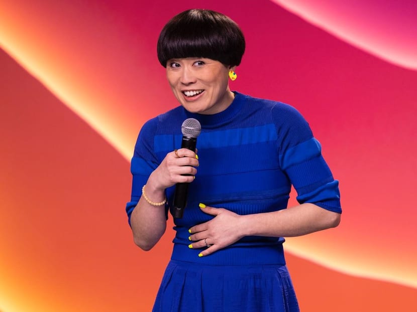 Comedian Atsuko Okatsuka performing in Singapore in July