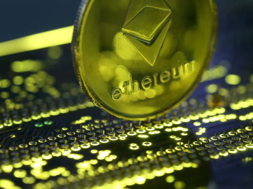 Cryptocurrencies such as ethereum (pictured) and bitcoin have grown in popularity among investors in recent years but their prices have been subject to wild fluctuations. Cryptocurrencies such as ethereum (pictured) and bitcoin have grown in popularity among investors in recent years but their prices have been subject to wild fluctuations.