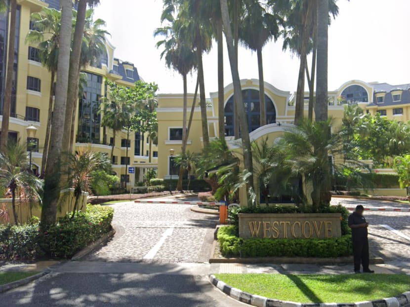 A view of Westcove condominium along West Coast Crescent.