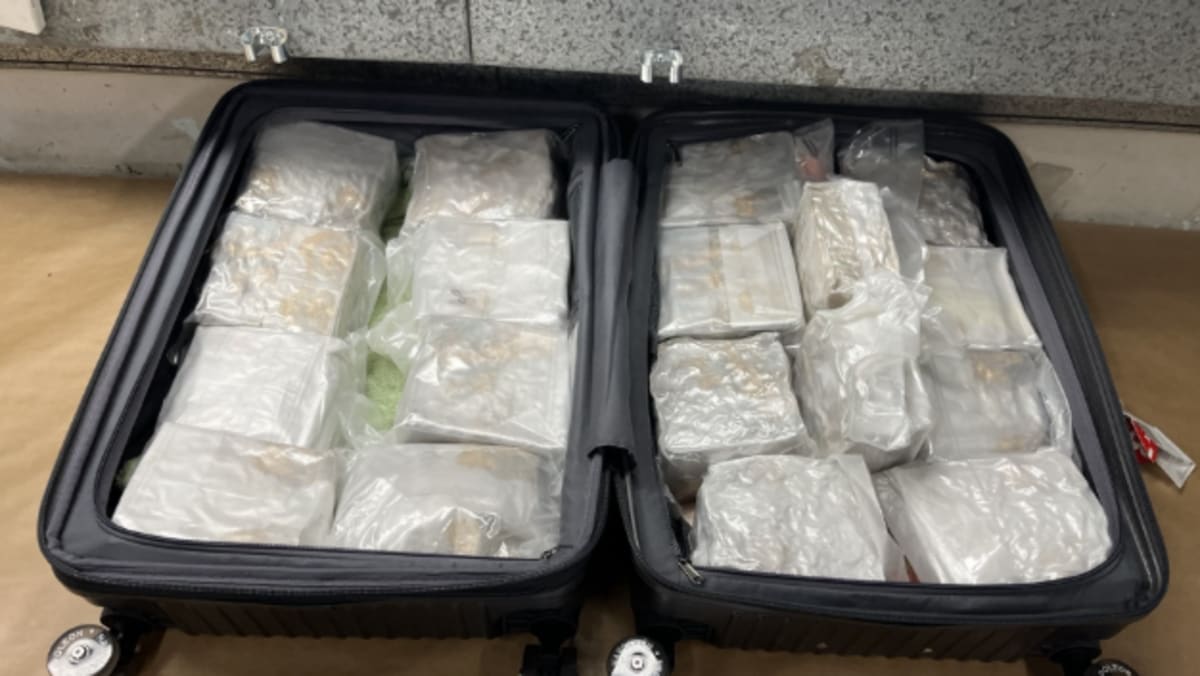 Woman arrested at New Zealand airport after 18kg of meth found on arrival from Singapore
