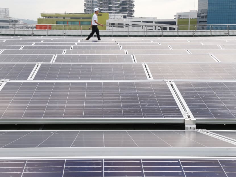 According to this year’s energy consumption statistics from the Energy Market Authority, solar power currently meets less than 1 per cent of the country's energy demand. According to this year’s energy consumption statistics from the Energy Market Authority, solar power currently meets less than 1 per cent of the country's energy demand.