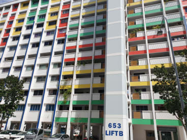 Block 653 Yishun Avenue 4, the scene of a knife attack on Oct 10, 2022.
