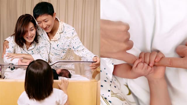 正式升格四口之家！韩庚、卢靖姗晒全家福宣布二胎宝宝报到