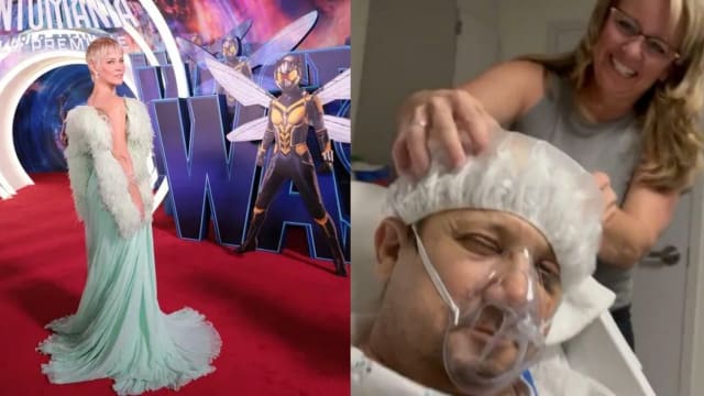 “The Wasp”探望“Hawkeye”Jeremy Renner 　直呼对方复原速度超乎想像