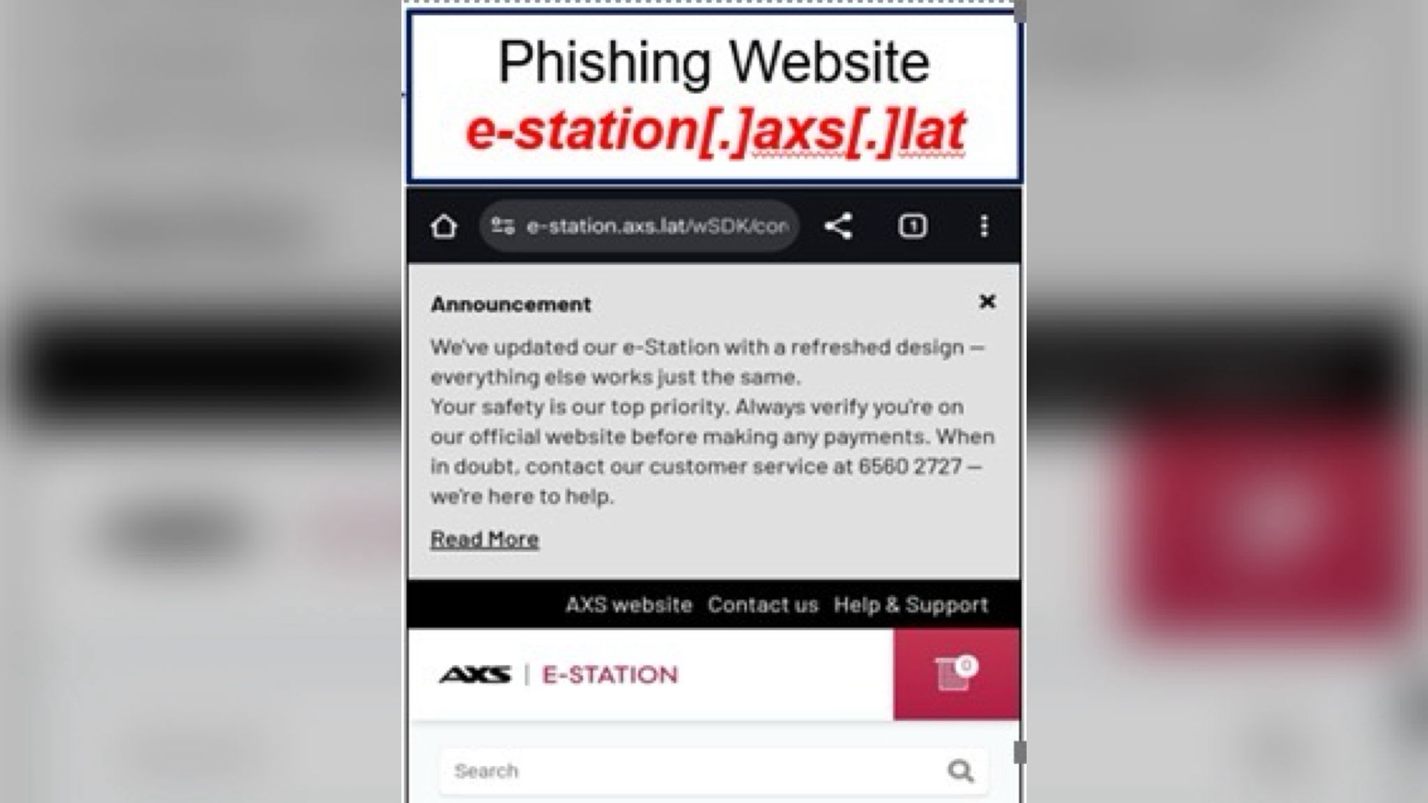 假冒AXS网站钓鱼诈骗案卷土重来警方已接到至少六起报案- 8world