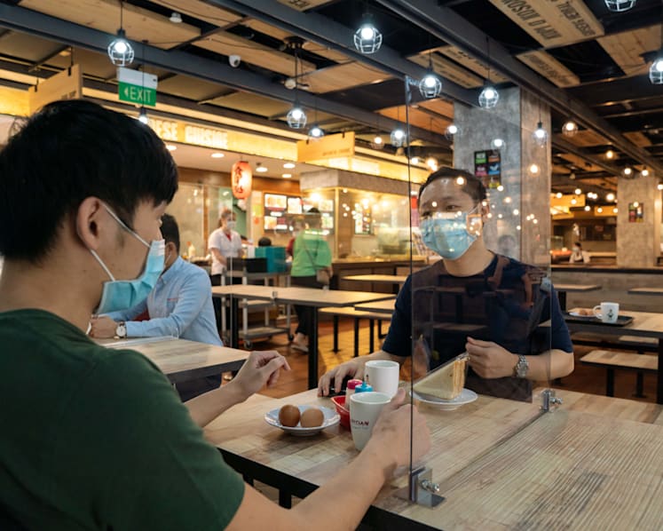 Covid-19: Table-top shields to be installed at Kopitiam and Food Junction food courts, transport workers’ canteens