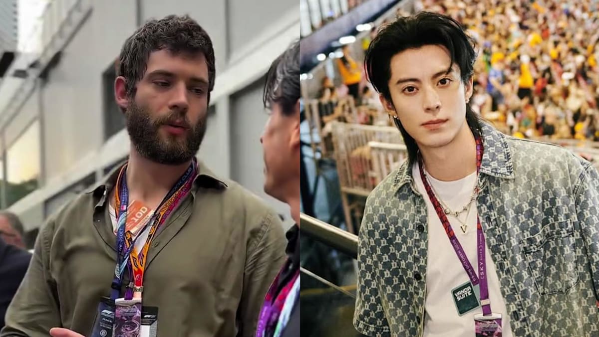 Celebs at F1 Singapore Grand Prix 2025: Superman star David Corenswet, Dylan Wang, K-pop group Seventeen and more