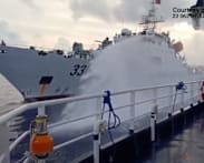Philippines accuses China of using water cannon on its vessels for a second day