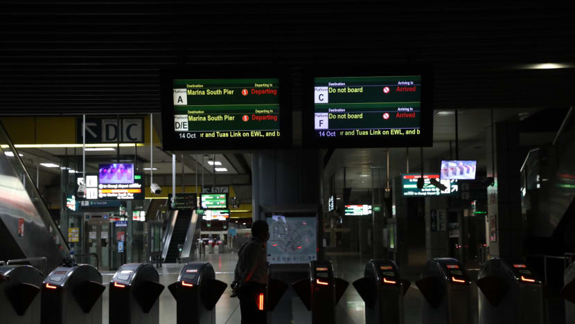 Oct 14 MRT breakdown: Manufacturer to replace power cables along Tuas West Extension, 2 SMRT staff suspended