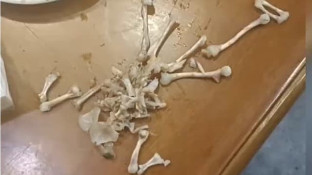 奥客餐后坚称少一只牛蛙 狠角色老板拼碎骨证清白