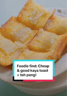 Addicted to kaya toast sets from the big chains but want to try other stalls? This underrated Hong Lim hawker serves superb kayak-shaped kaya toast and super thick, creamy teh peng at good prices! #8dayseathawker #kayatoast #breakfast #milktea #sgtiktok 