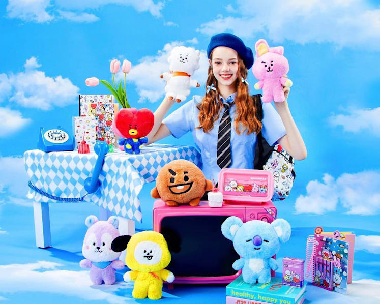 BT21 merchandise co-created by BTS launching at Miniso Vivocity on Jun 15