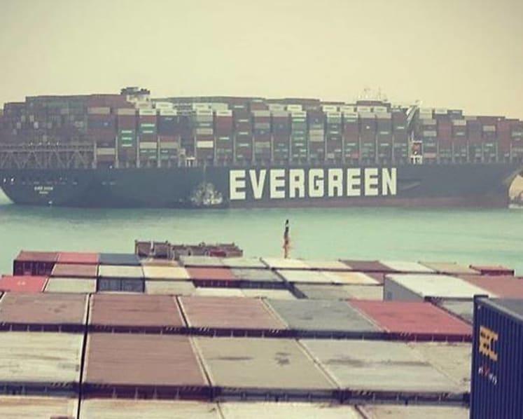 Suez Canal blocked by massive cargo ship