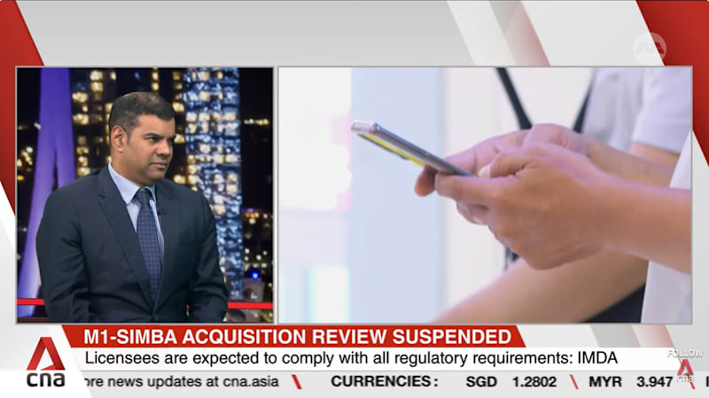 IMDA suspends assessment of telco Simba's proposed acquisition of M1 until further notice