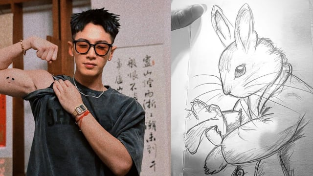 台风天画画打发时间　柯震东意外曝光超高素描实力！