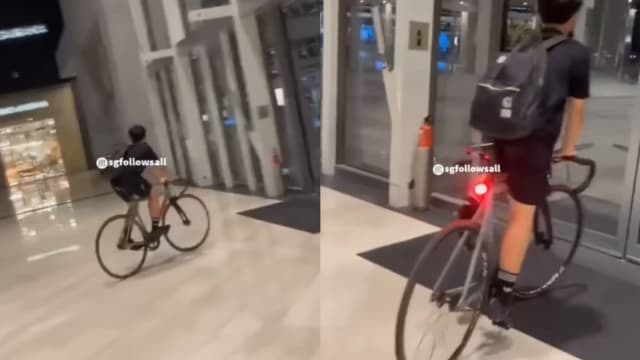夜闯金沙商城内骑脚踏车 少年遭多番驱赶始离开