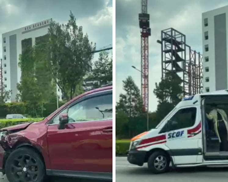 Motorcyclist, 14-year-old pillion rider taken to hospital after accident on CTE 