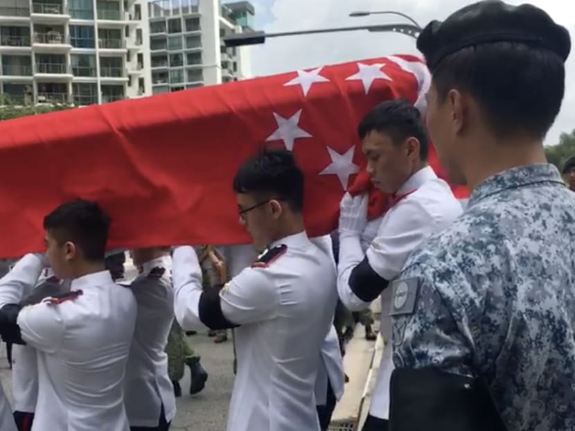 Solemn military send off for 3SG Gavin Chan, NSF killed during Ex Wallaby Solemn military send off for 3SG Gavin Chan, NSF killed during Ex Wallaby