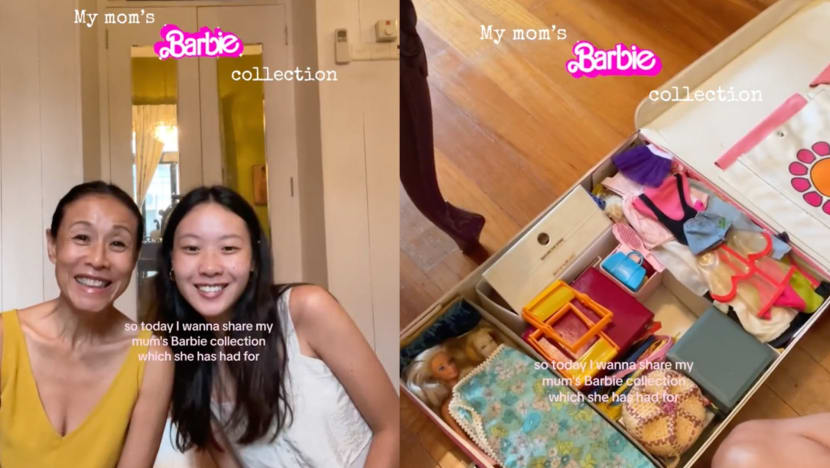 Tan Kheng Hua & Daughter Lim Shi-An Show Off Barbie Collection, Which She Has Kept Since The '60s
