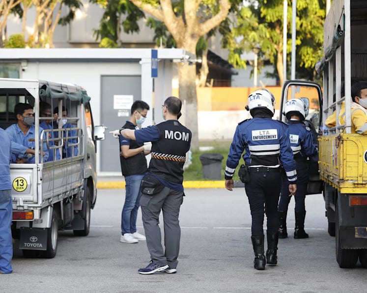 28 employers fined for not taking safe distancing measures for workers in lorries
