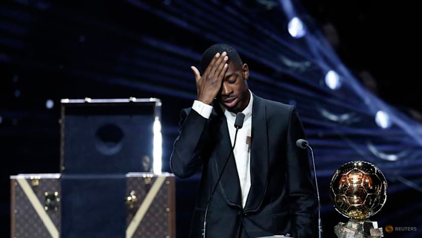 Tearful Dembele dedicates Ballon d'Or to PSG and the fans