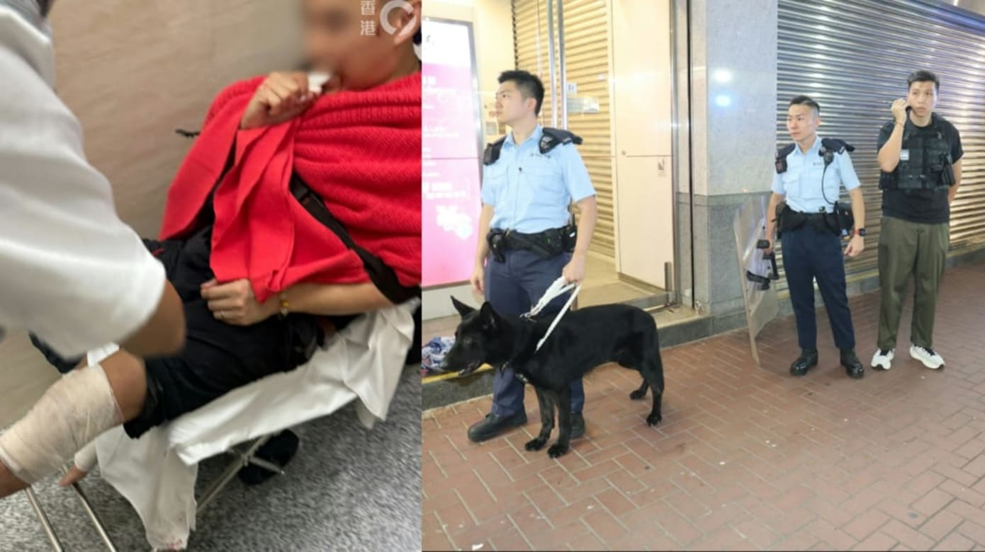 香港海关缉毒遇袭酿三伤 男子持刀行凶后爬窗逃