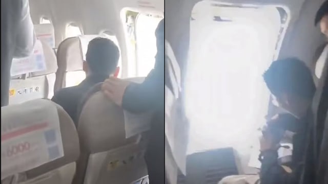 称想呼吸新鲜空气 乘客擅自打开东方航空安全门