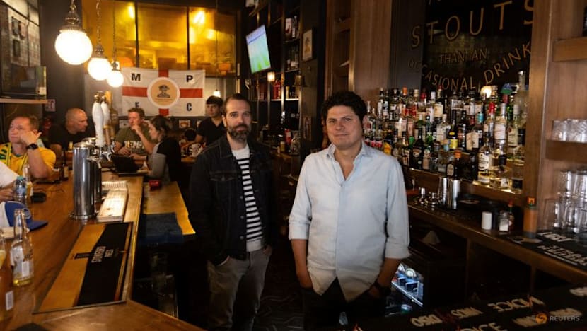 Two flags, one bar: a Mexico City pub prepares for Azteca showdown