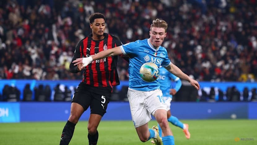 Hojlund helps Napoli sink Milan to reach Italian Super Cup final in Riyadh