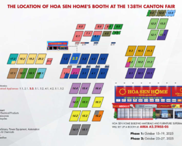 Hoa Sen Home Vietnam seeks global partners at the 138th Canton Fair – The world’s largest multi-industry trade exhibition